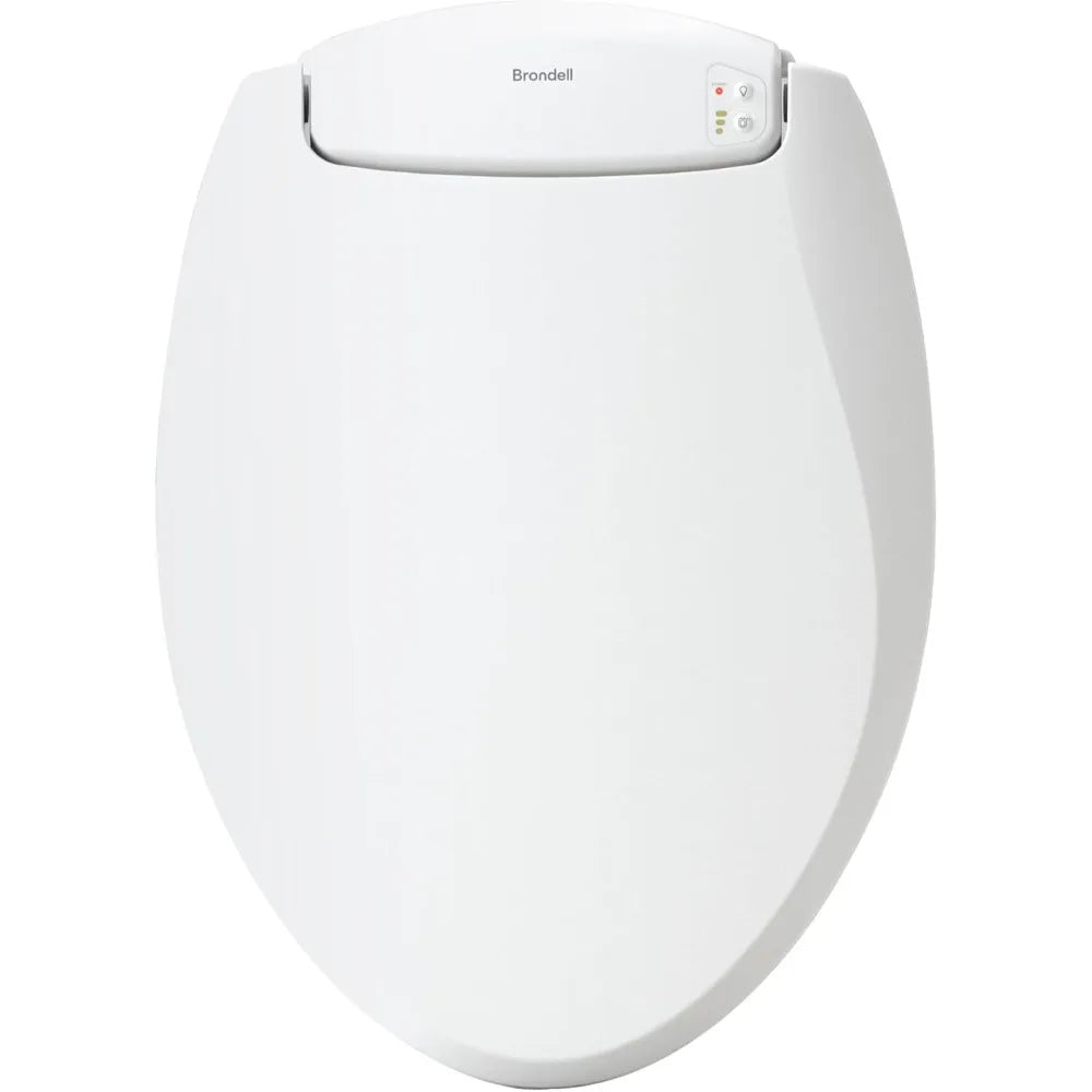 Brondell L60EW LumaWarm Heated Nightlight Elongated Toilet Seat