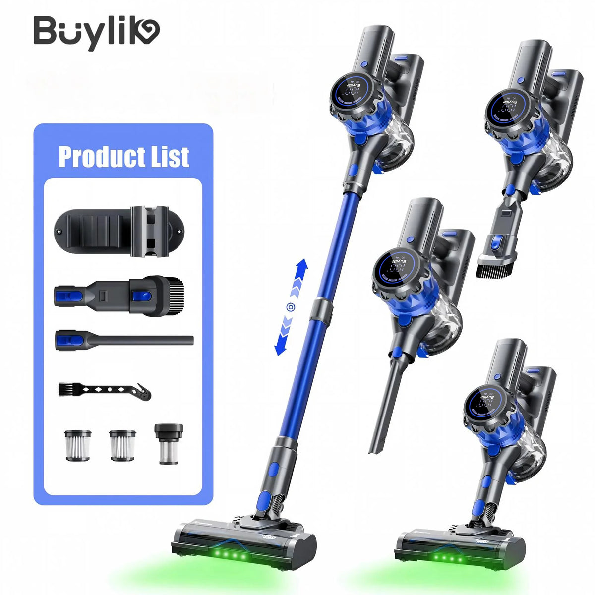 Portable Wireless Vacuum Cleaner With LED Display And Strong Suction
