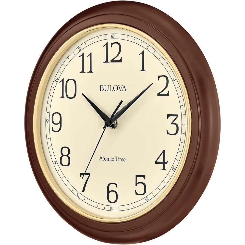 Atomic Time 2 Analog Wall Clock Automatic Time Setting Quartz Movement