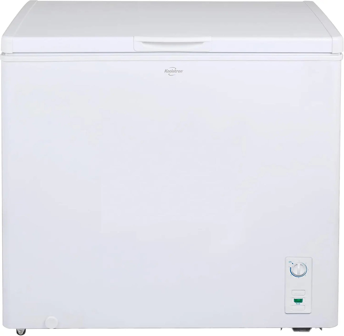 XMSJ Chest Freezer Front Drain Manual Defrost White Garage Ready