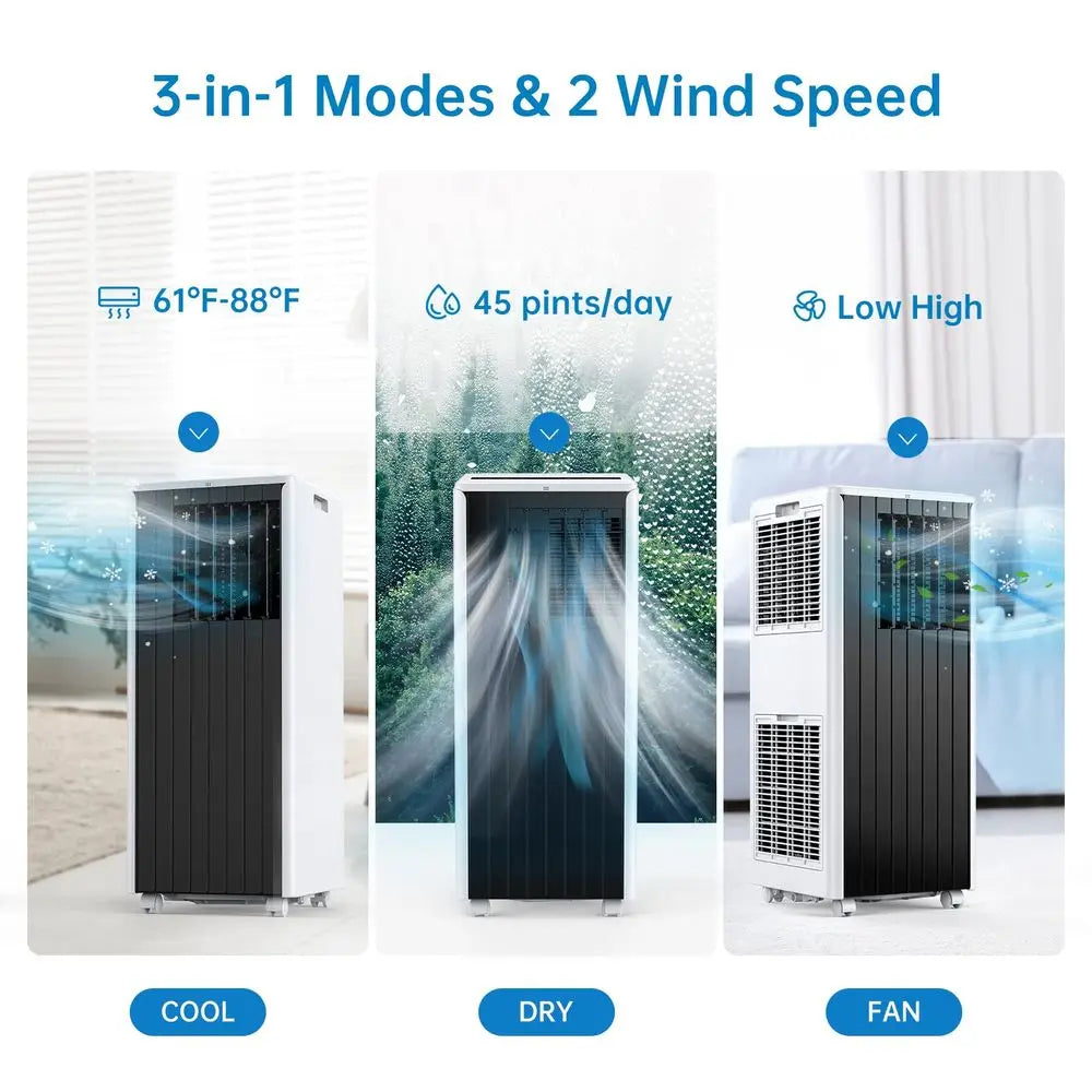 YTYIN 8000 BTU Portable Air Conditioner 3 in 1 Dehumidifier