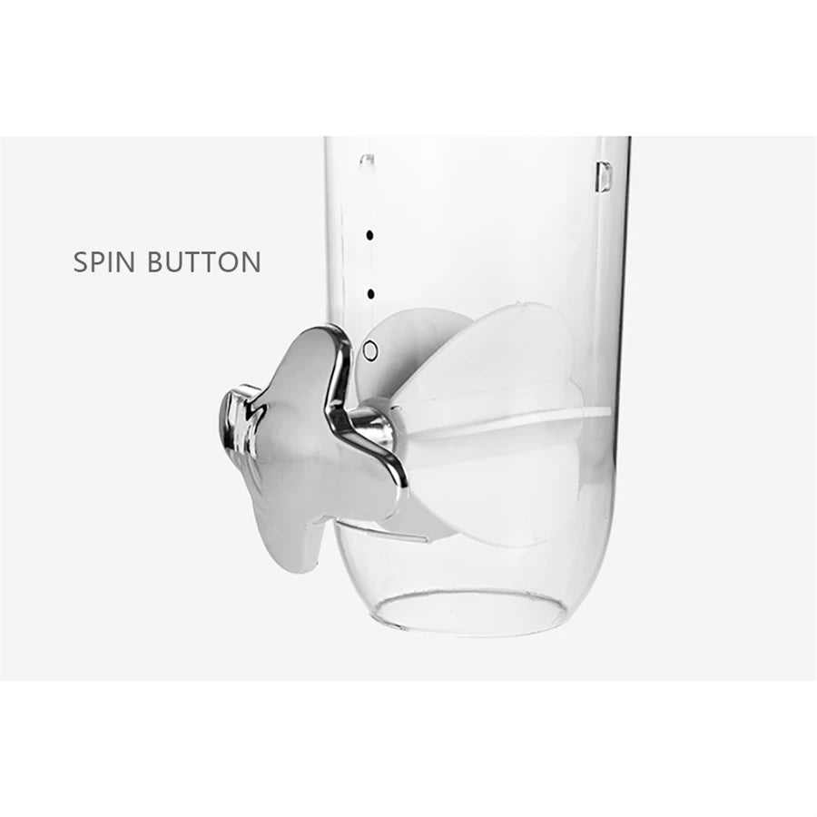 Wall Mounted 2 Barrel Cereal Dispenser For Grains And Beans