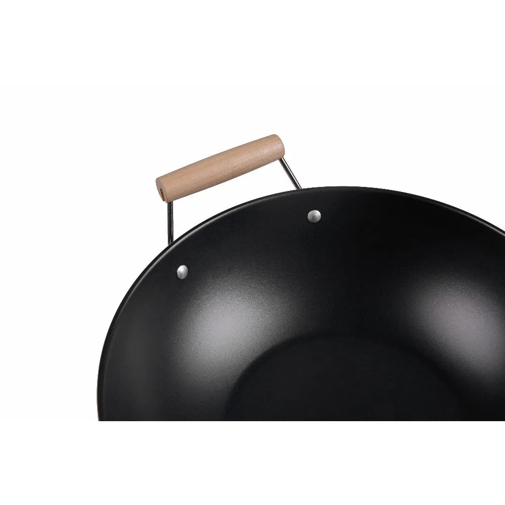 Mainstays Carbon Steel Nonstick Wok With Easy Clean Hand Wash