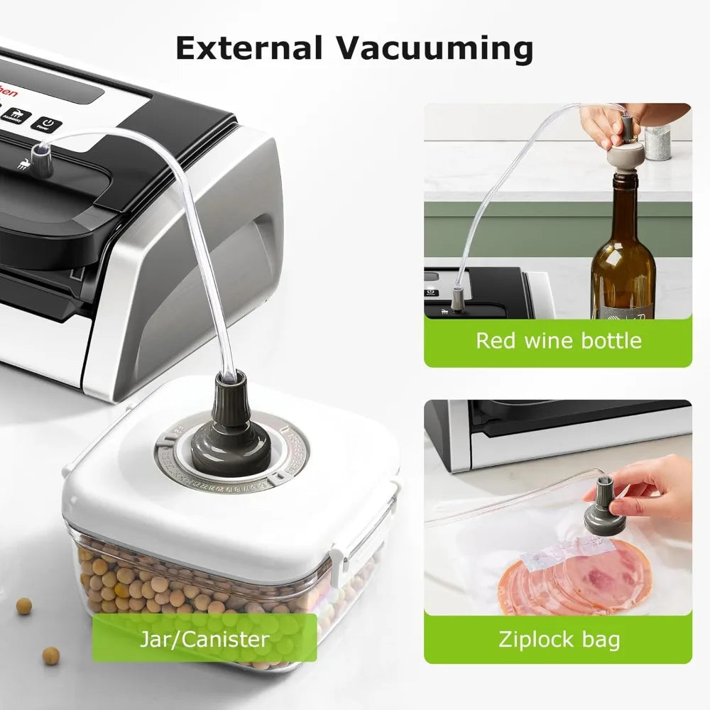 XMSJ Bonsenkitchen Vacuum Sealer Machine With Globefish Technology
