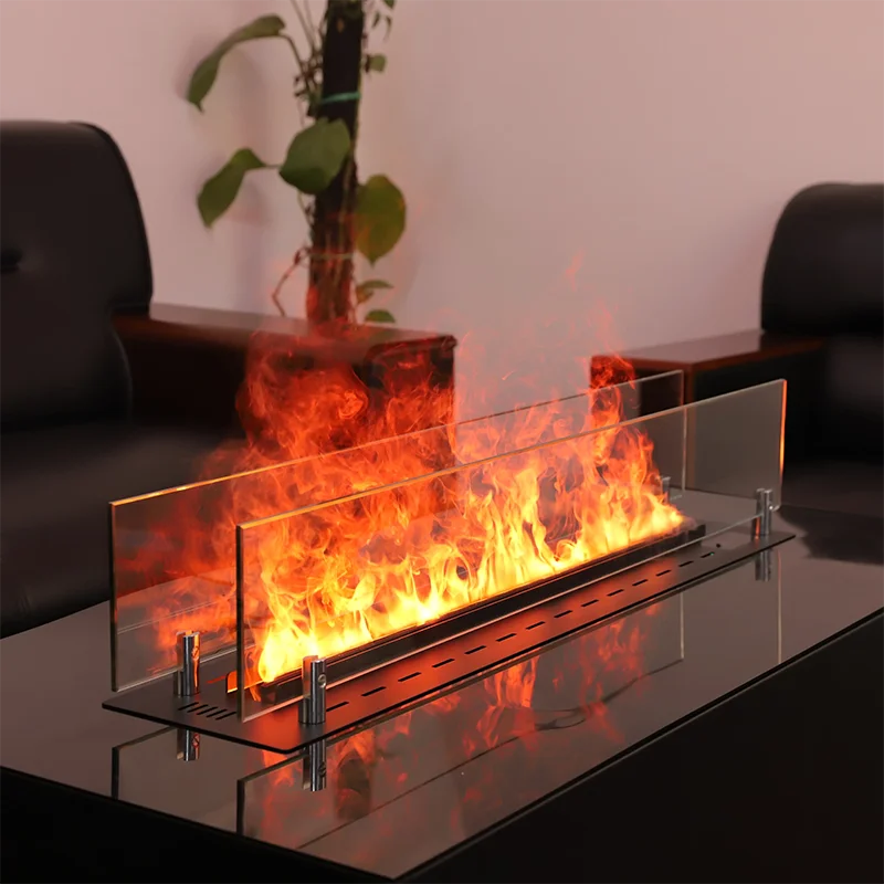 AFLYEVER Atomizing Fireplace Simulated Flame Humidifier With Remote