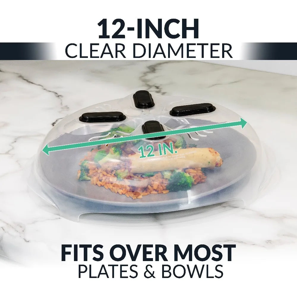 Microwave Plate Cover Shield With Magnets Reusable Splatter Guard