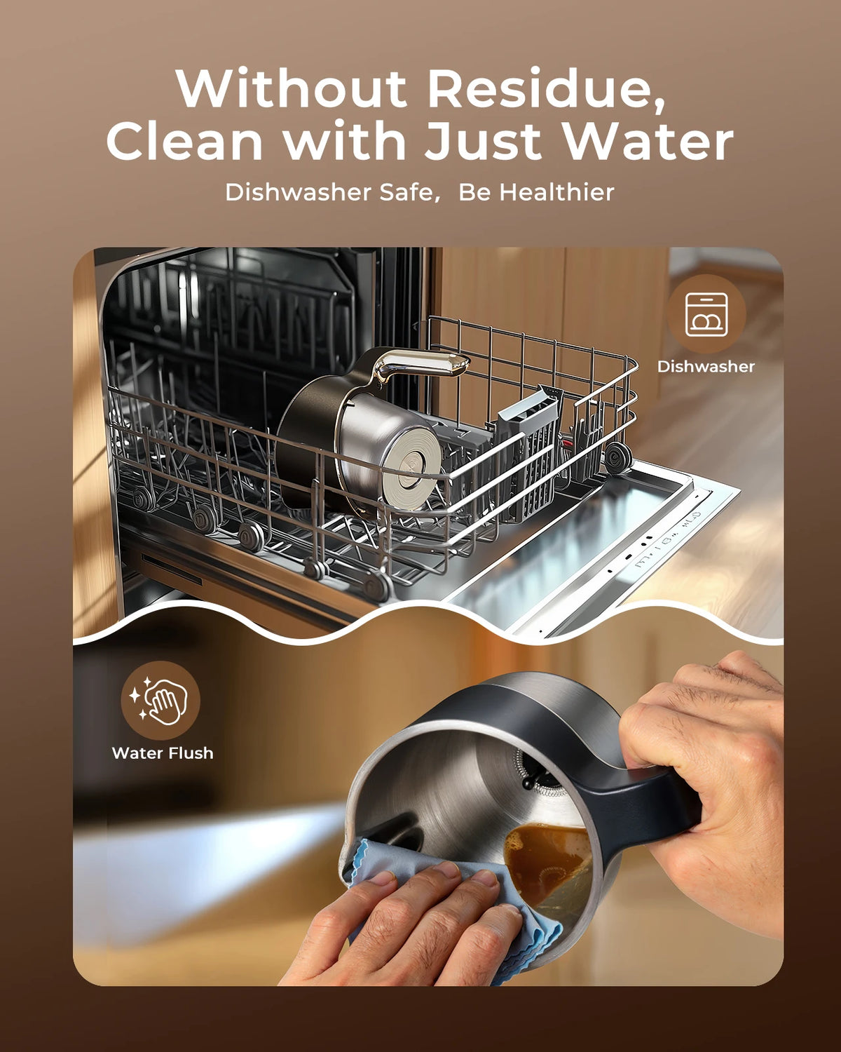 Automatic Electric Milk Frother for Hot and Cold Coffee Foam