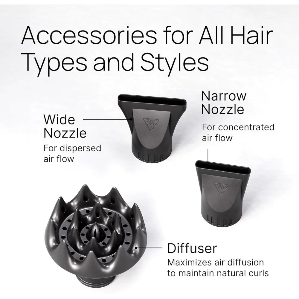 TREZORO Professional Ionic Hair Dryer With Diffuser