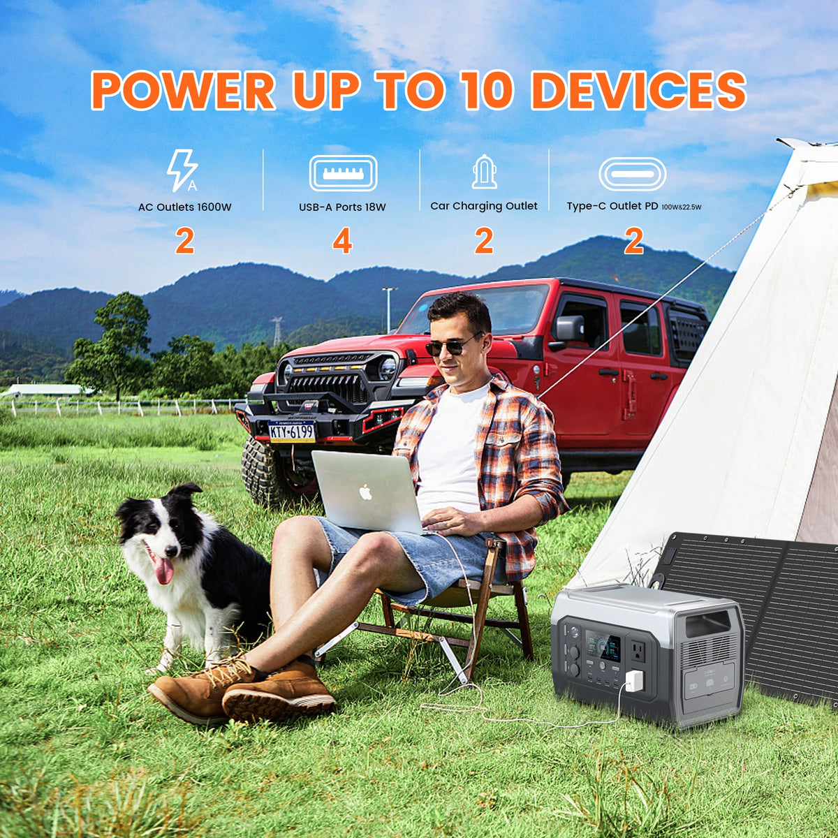 CTOLITY XP1000 Portable Solar Generator Power Station