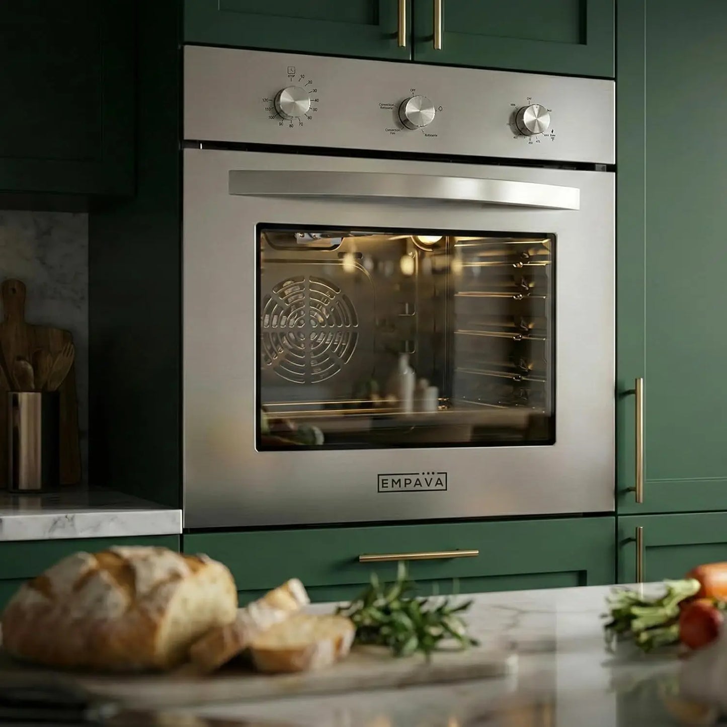XMSJ Built In LPG Wall Oven With Convection And Rotisserie