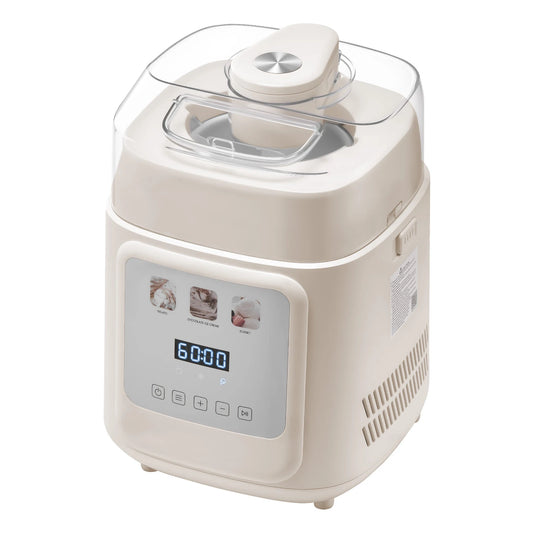 SucceBuy Upright Automatic Ice Cream Maker With Built In Compressor
