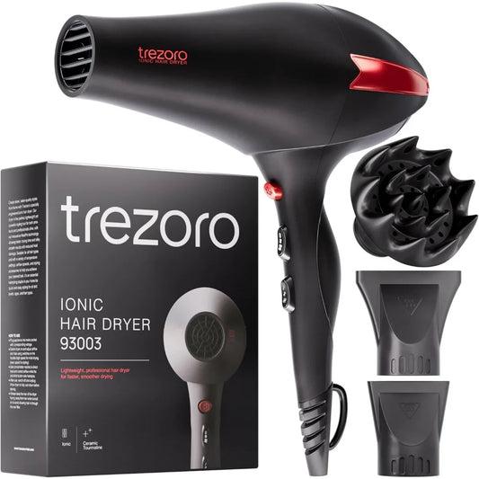 TREZORO Professional Ionic Hair Dryer With Diffuser