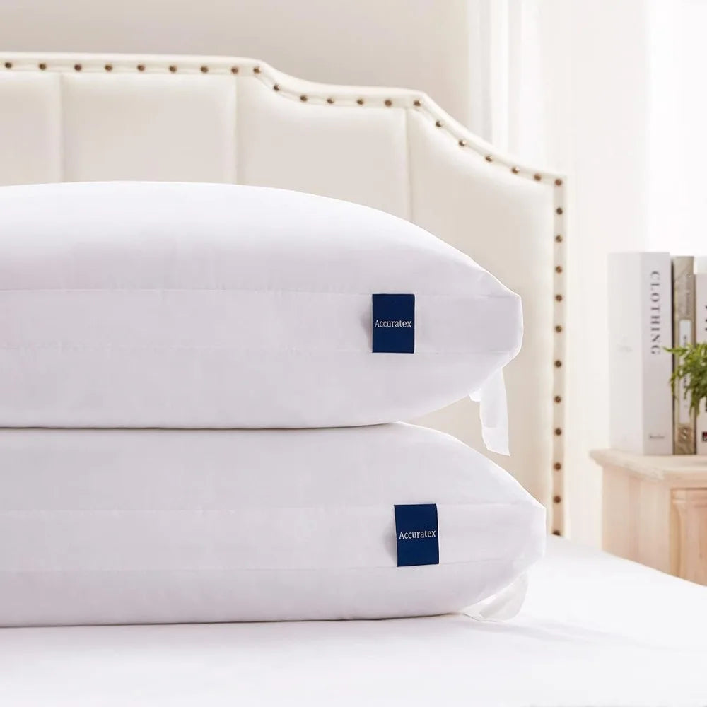 Pillows Set of 2 Hybrid Shredded Memory Foam Adjustable Loft