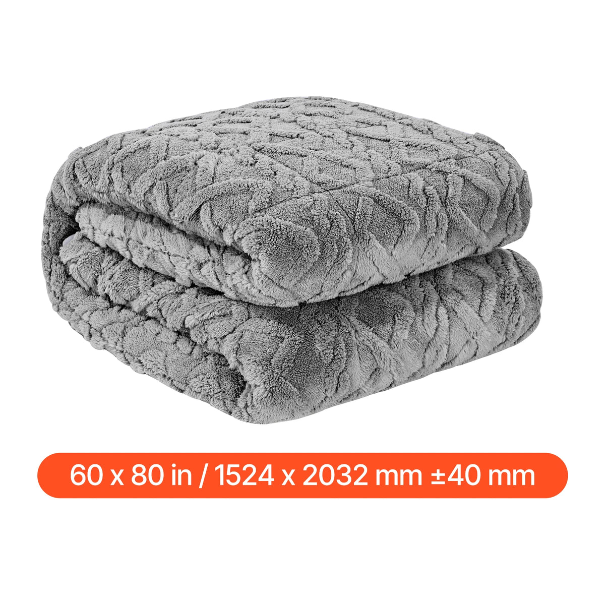 SucceBuy Weighted Sherpa Fleece Blanket With Glass Beads