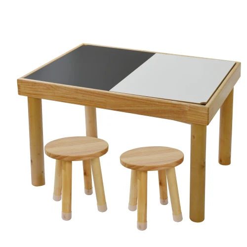 Sensory Toddl er Table Set With Chairs And Double Sided Boards