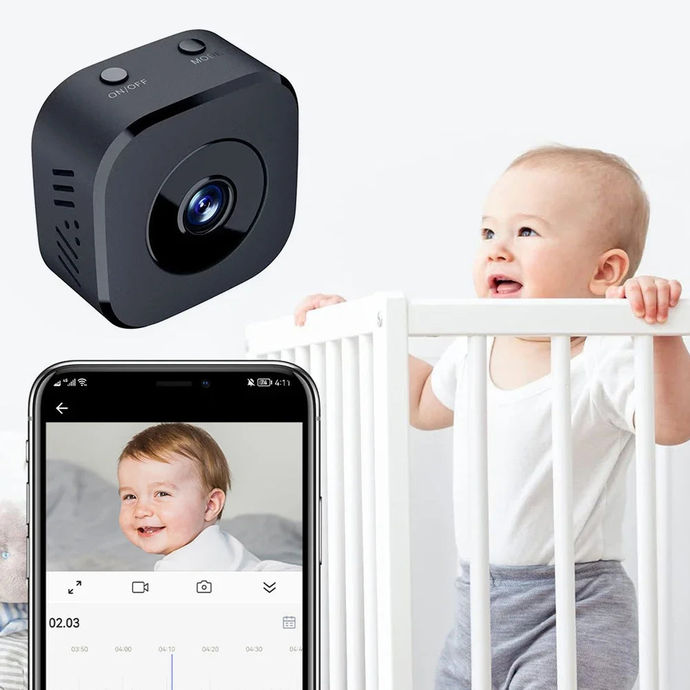 Smart Wireless Security Camera Rechargeable WiFi Motion Detection 1080P