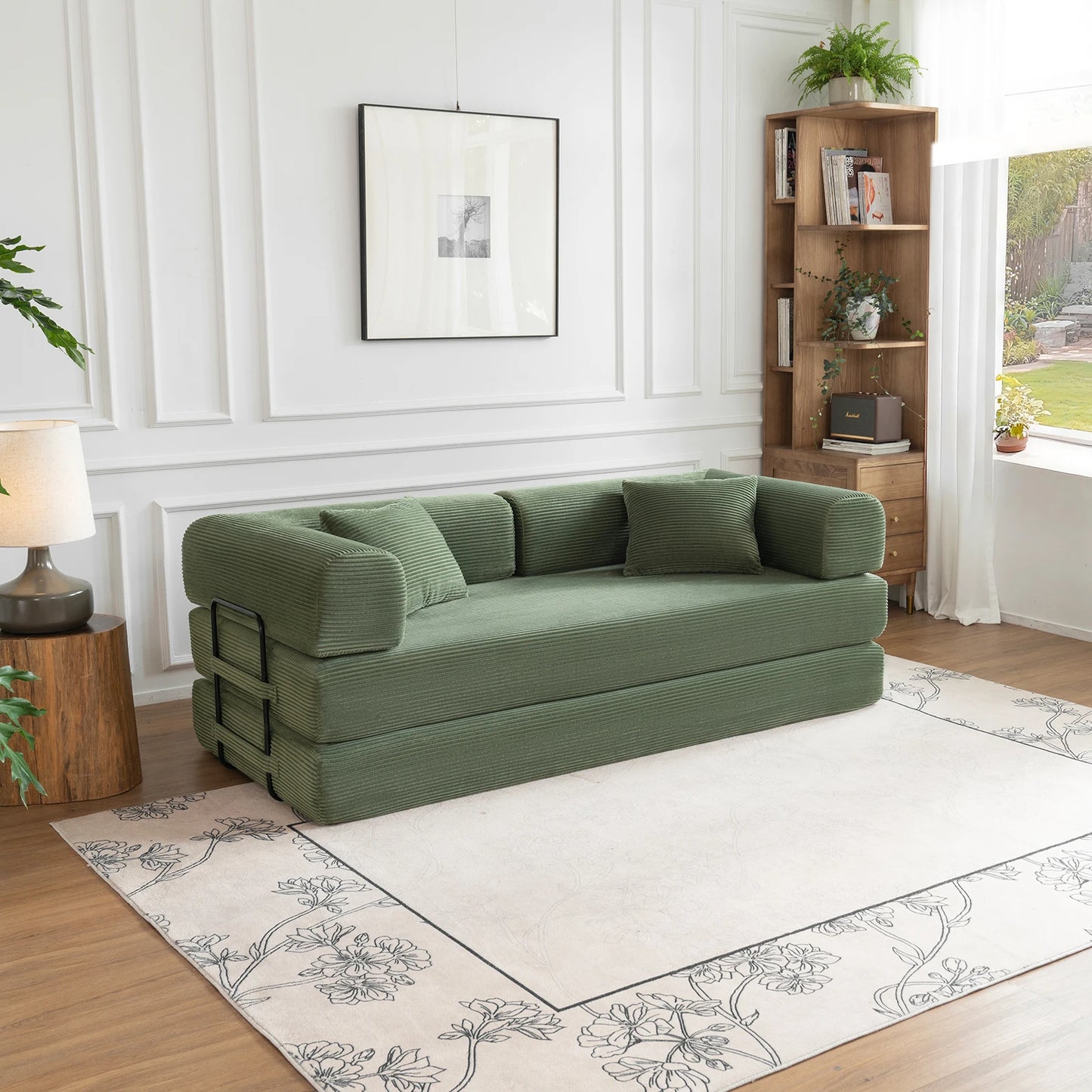 Tholasis Convertible Sofa Bed Fixed Frame For Small Spaces