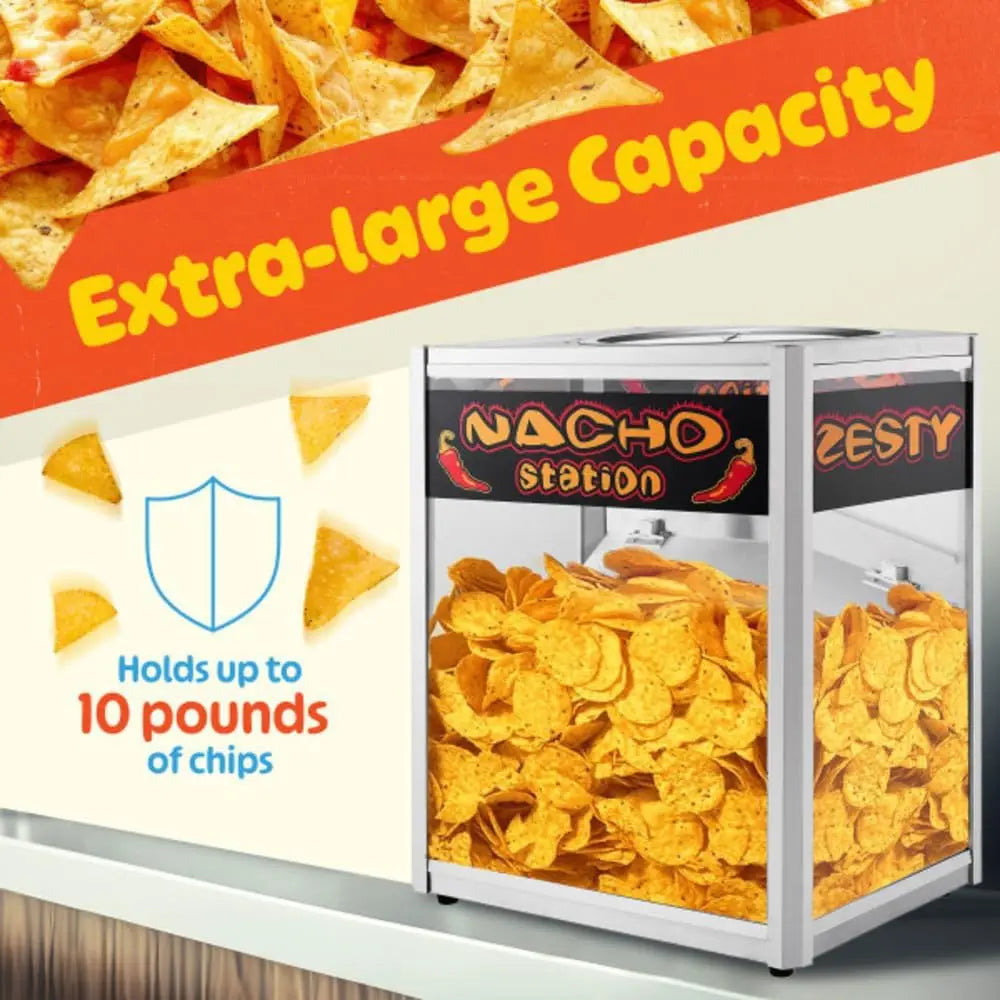 XMSJ Nacho Machine Food Warmer Tortilla Chips Display