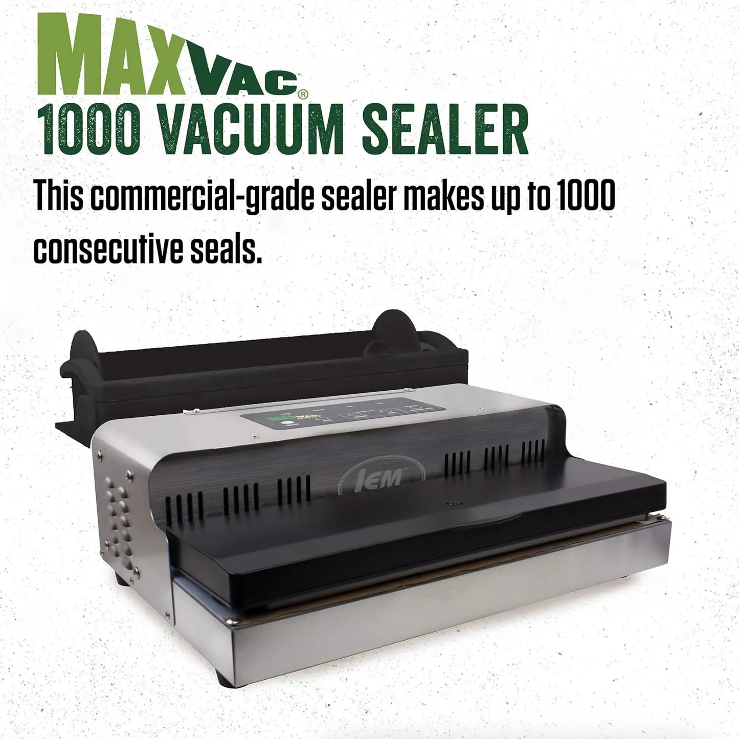 XMSJ MaxVac 1000 Vacuum Sealer For Freezer With Roll Holder