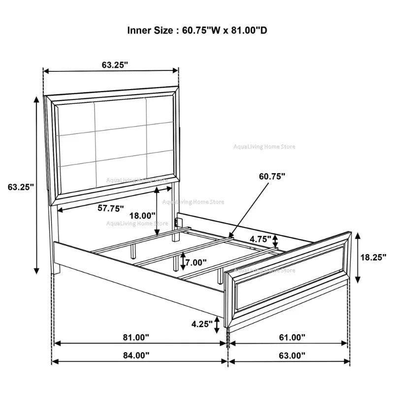 Modern Wooden Bedroom Furniture Set With Bed Wardrobe Nightstand