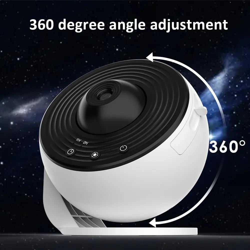 Aiopp Galaxy Star Projector Planetarium Night Light With Rotating Display