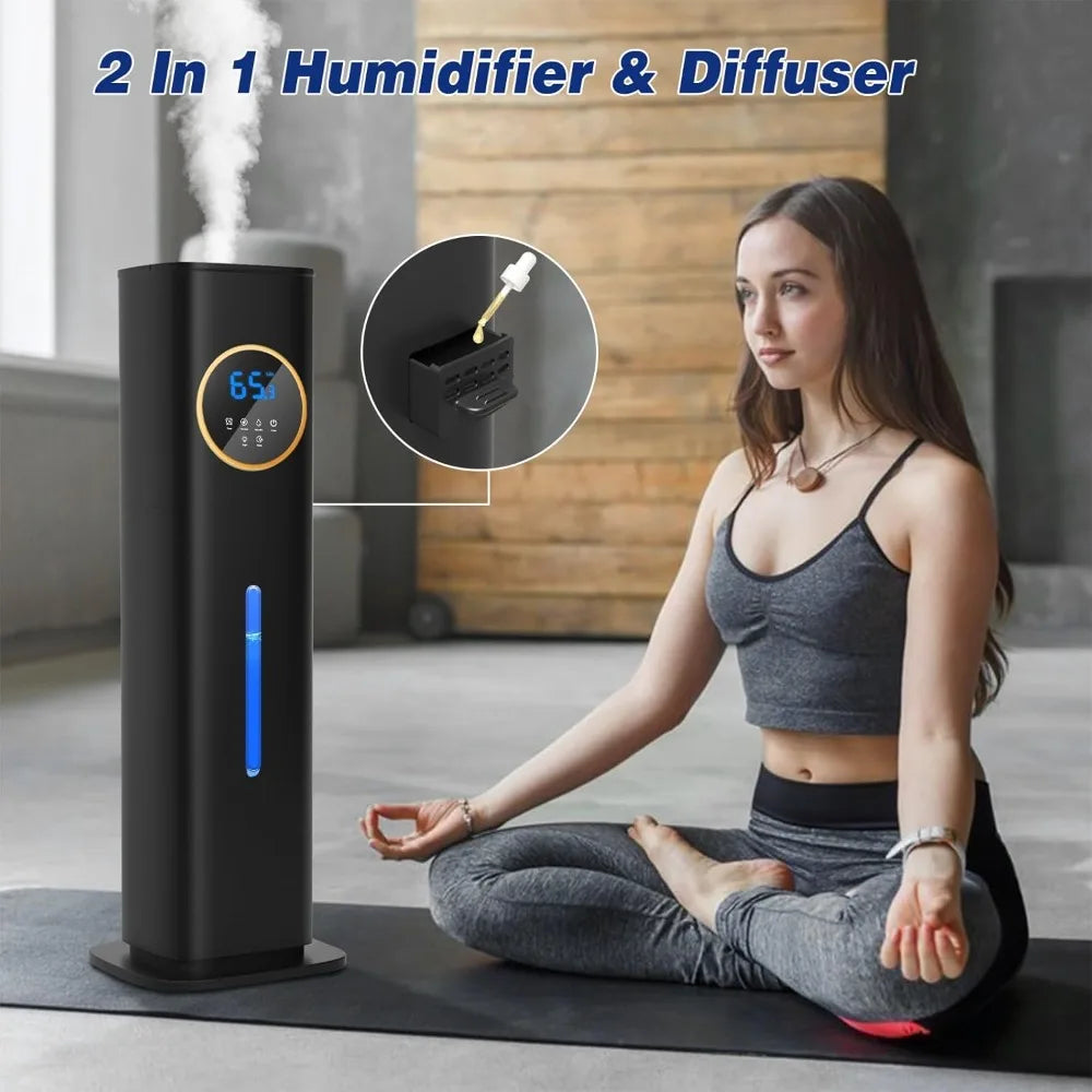 XMSJ Humidifier For Bedroom With Aroma Diffuser And Auto Shutoff