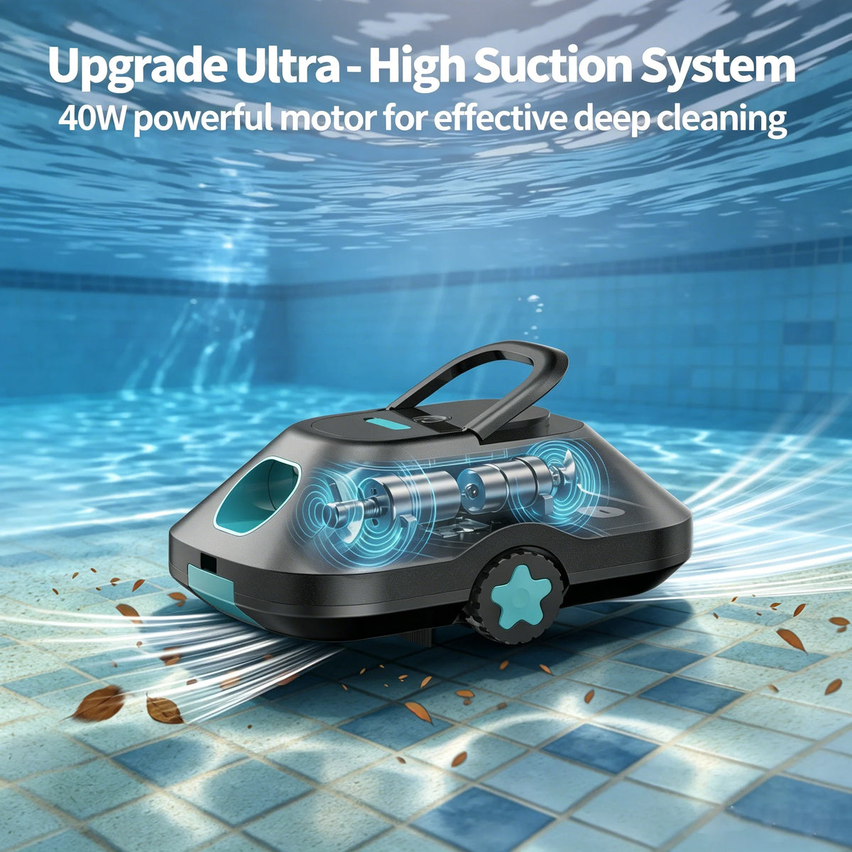 Vastorm Automatic Robotic Pool Cleaner With Smart Navigation