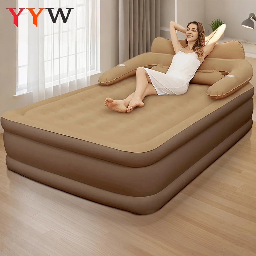 Portable Inflatable Two Person Camping Air Mattress Bed