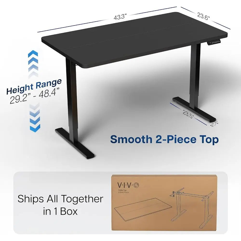 Metal Frame Electric Standing Desk With Memory Controls