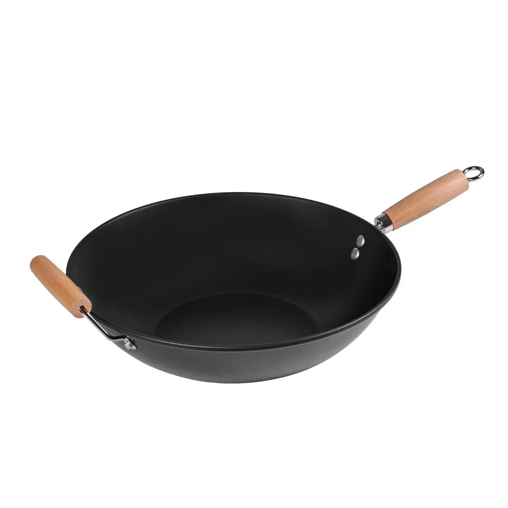 Mainstays Carbon Steel Nonstick Wok With Easy Clean Hand Wash