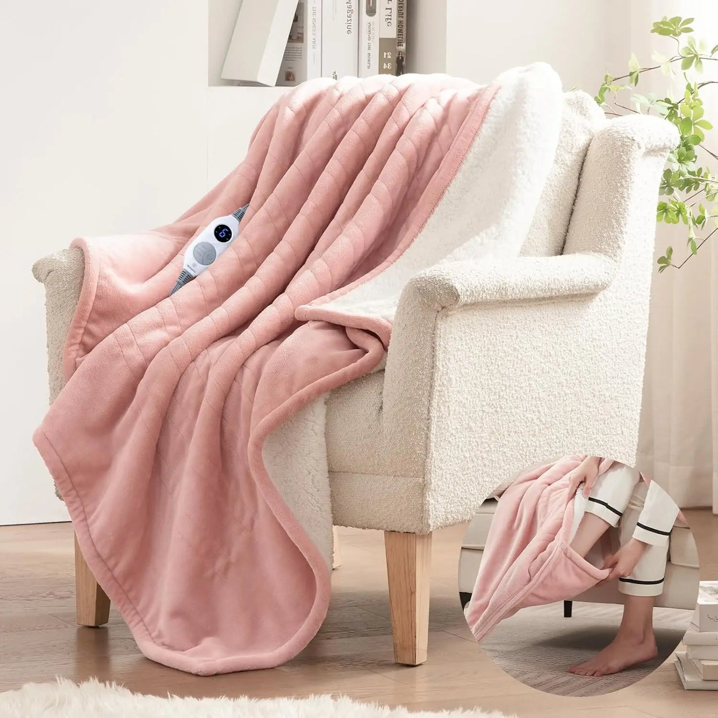 Westinghouse Ultra Soft Heated Blanket With Foot Pocket