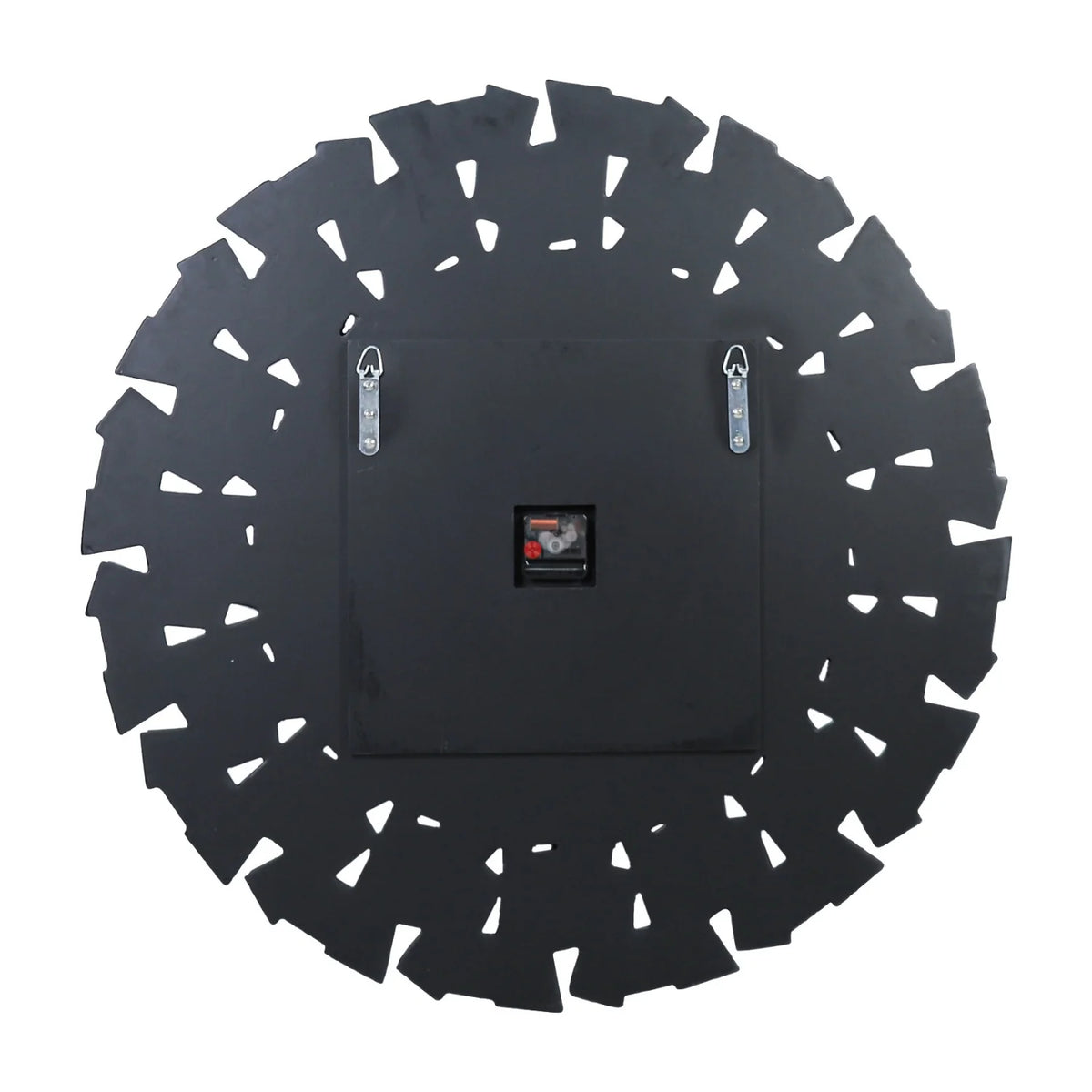 Mirrored Wall Clock With Beveled Glass Edge Silent Movement