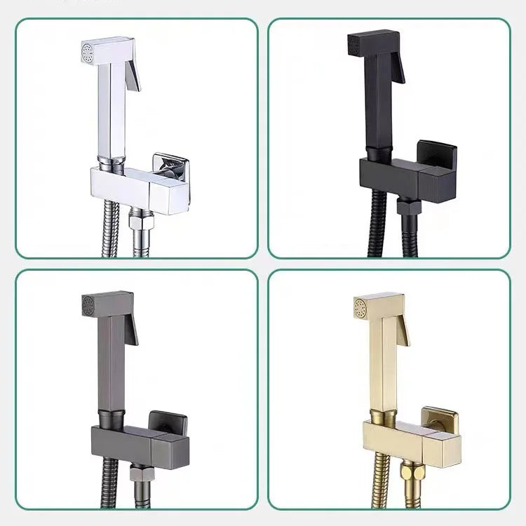 ZAPPO Bidet Sprayer Faucet for Toilet Brass Rough-In Kit