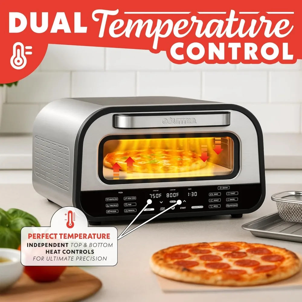 Gourmia Indoor Pizza Oven Air Fryer Toaster Countertop Multi Cooker