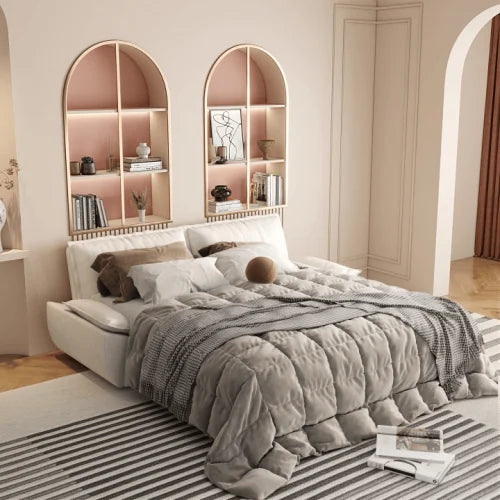 Convertible Velvet Sleeper Sofa Bed With Pull Out Design