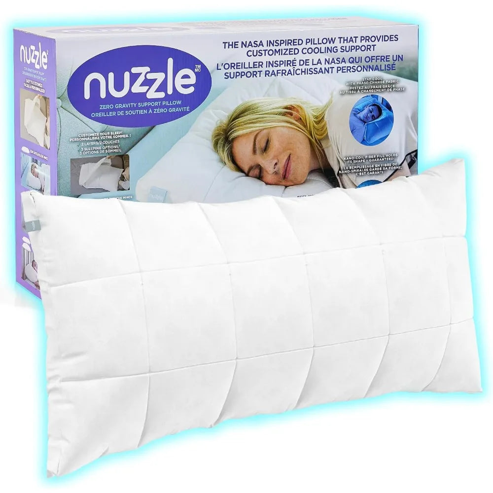 Nuzzle Adjustable Pillow for Side Sleepers Bed Pillow Hotel Collection