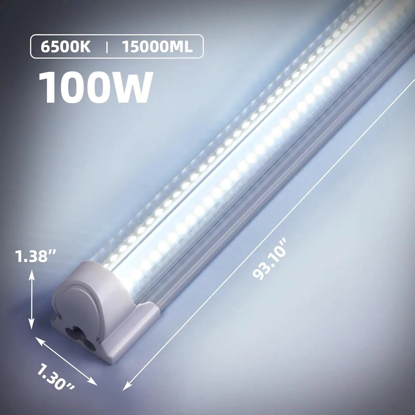 BSK.BESTKA Led Shop Light 110V Linkable 100W 6000K Brightness