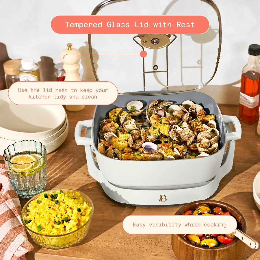 Beautiful By Drew Barrymore 5-in-1 Detachable Ceramic Electric Skillet