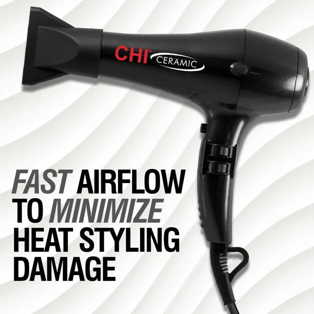 CHI Ceramic 1875W Hair Dryer With Concentrator Nozzle