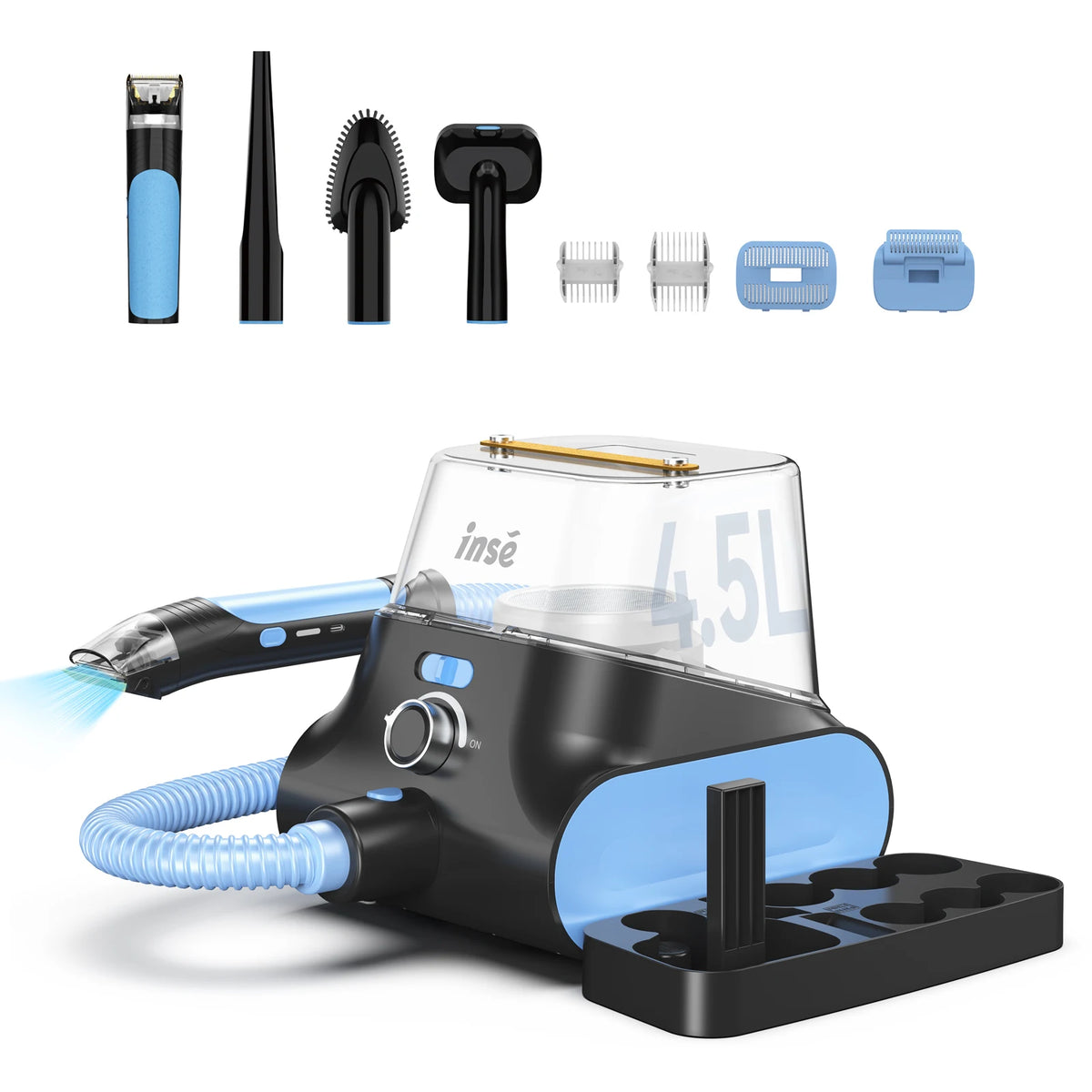 INSE Low Noise Dog Grooming Vacuum For Pet Hair Cleaning Kit