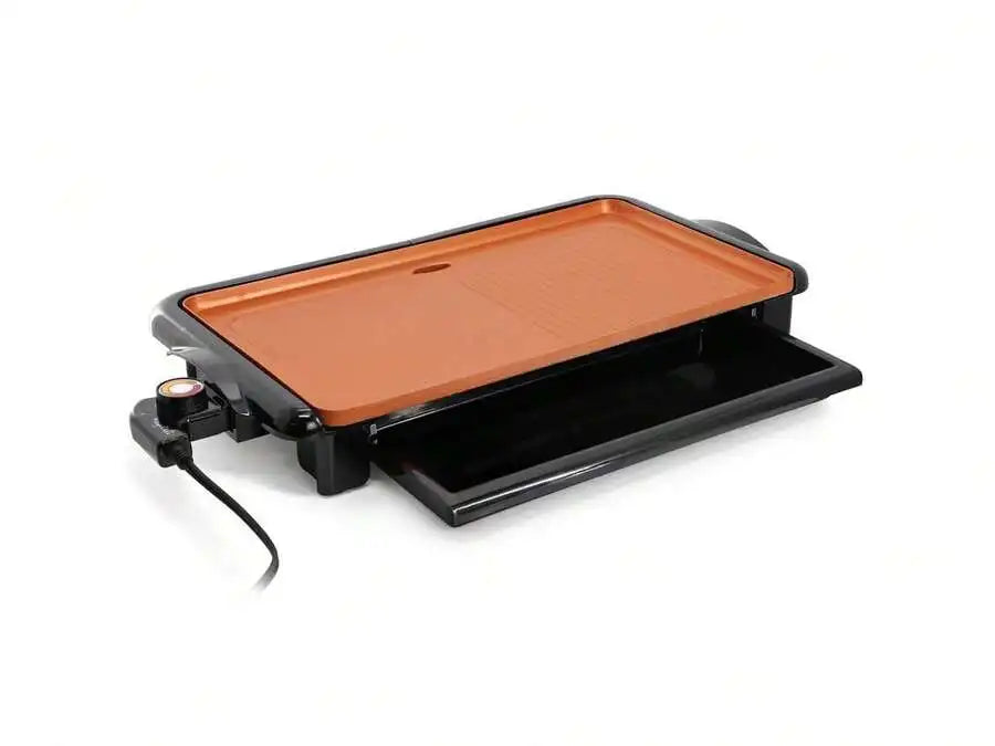 XMSJ Electric Grill Griddle With Copper Coating Nonstick