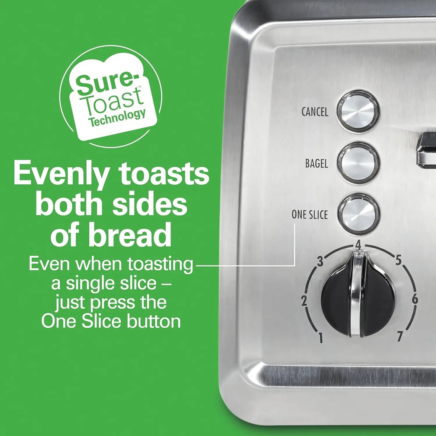 XMSJ 4 Slice Toaster Extra Wide Slots Bagel Setting Auto Shutoff