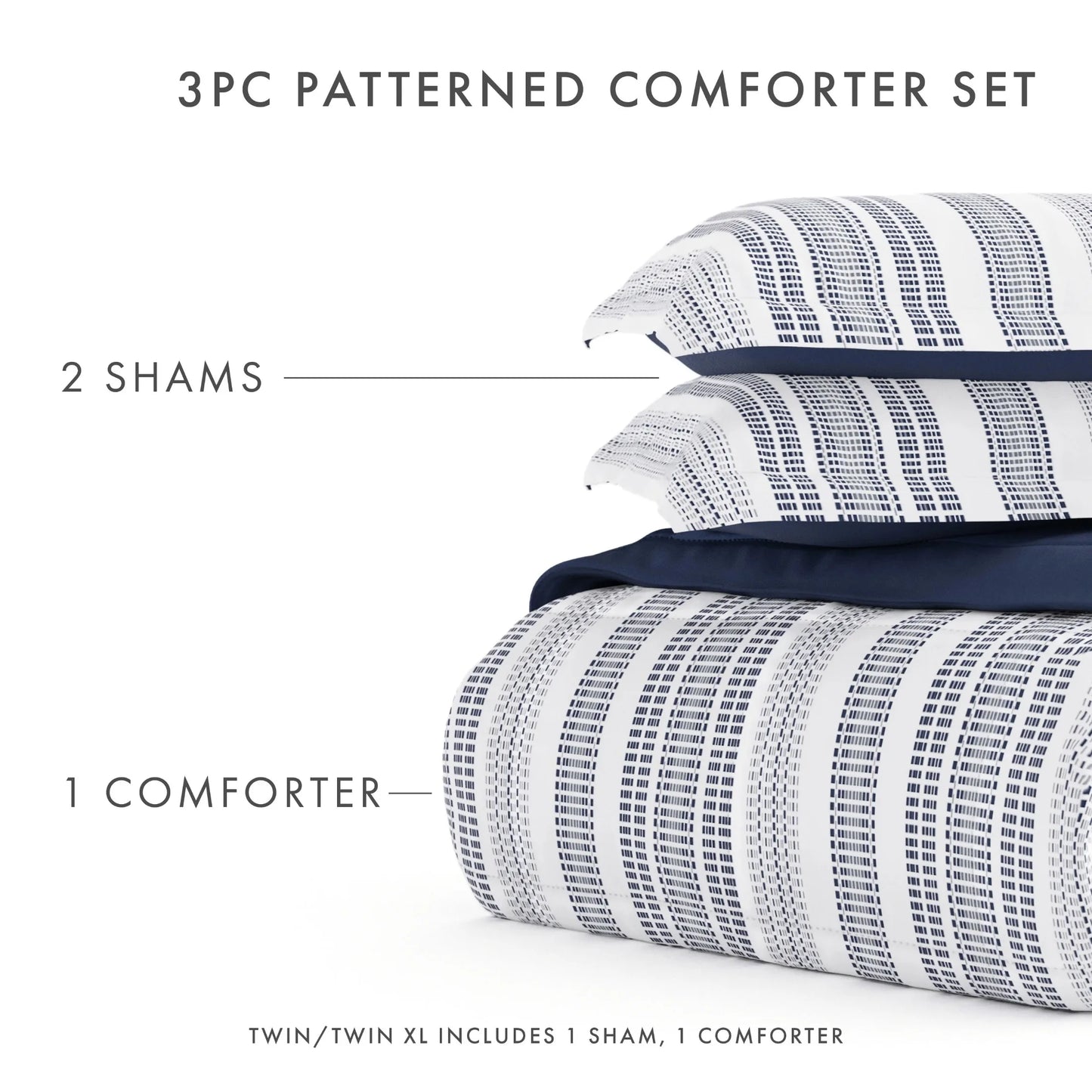 2 Piece Reversible Print Farmhouse Dreams Comforter Set