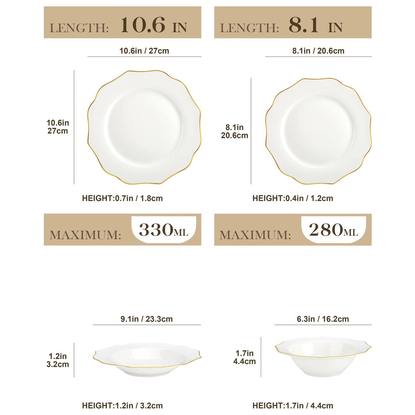 Malacasa Nordic Bone China Ceramic Dinnerware Set For Elegant Dining