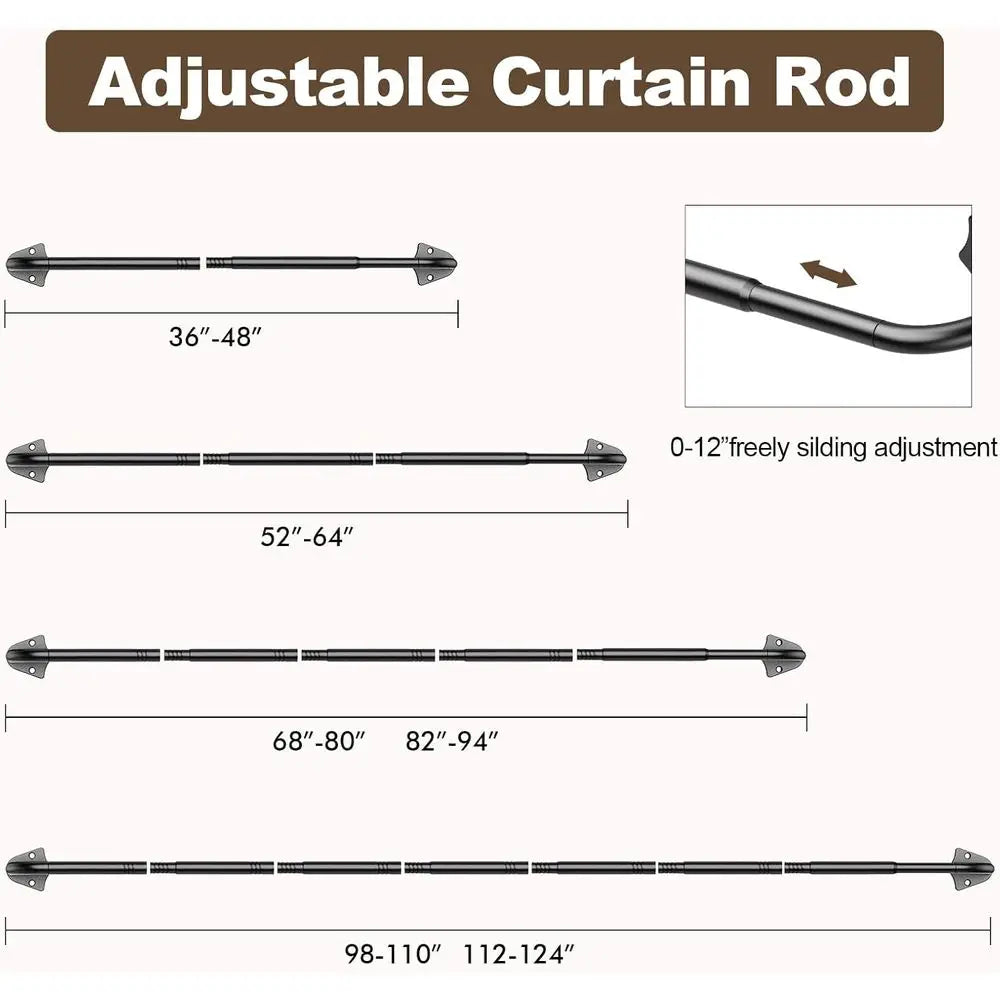 Durable Stainless Steel Curtain Rod For Modern Home Decor