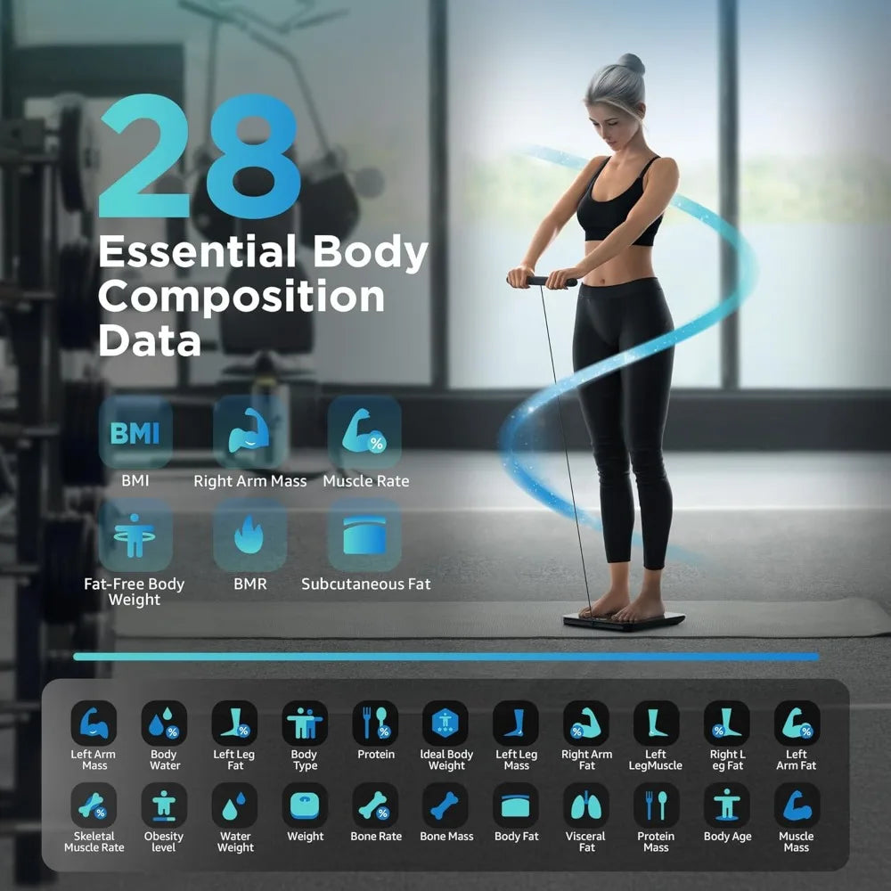 XMSJ Posture Scale Bluetooth Body Fat Scale With LED Display