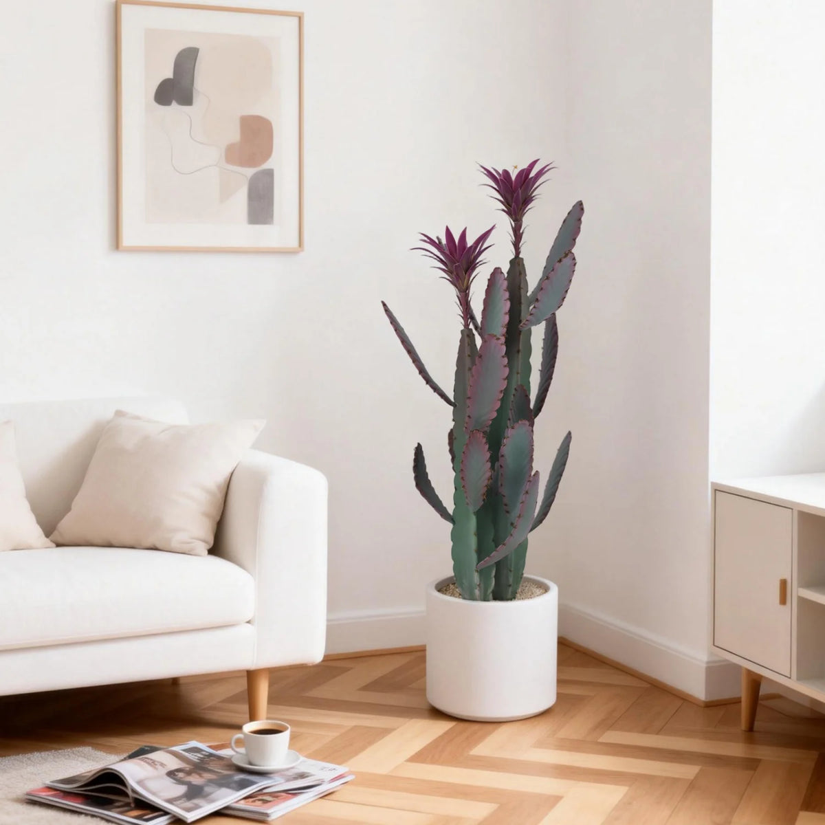 HiMISS Artificial Cactus Potted Plant Faux Desert Home Decor