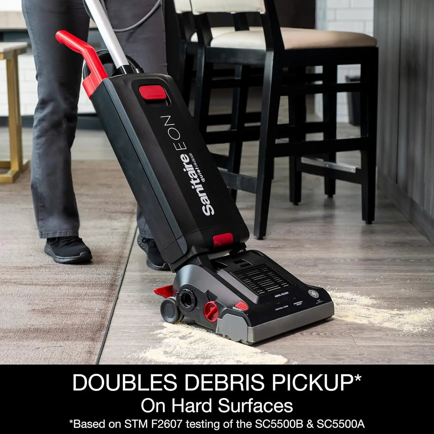 XMSJ Commercial Upright Vacuum Cleaner SC5500B Powerful Suction