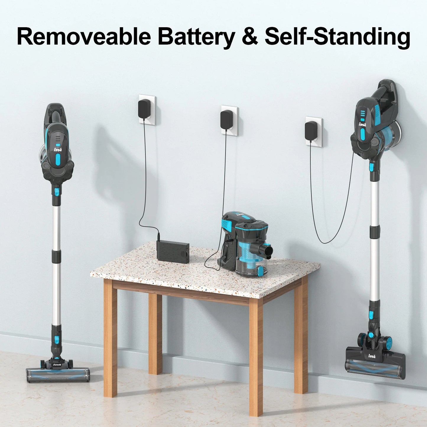 INSE V770 Cordless Vacuum Cleaner 20KPa 40min 6 In 1