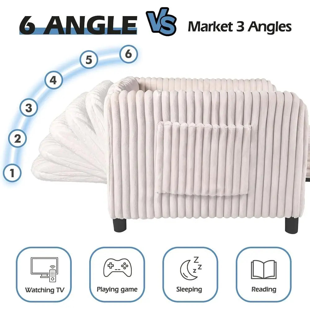 Heavy Duty Convertible Sleeper Chair With Pull Out Bed